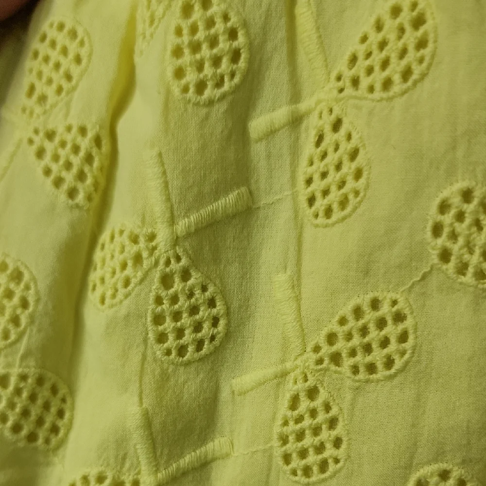 Anthropologie Postage Stamp Eyelet Tennis Racket Top Size 00 - Picture 3 of 7